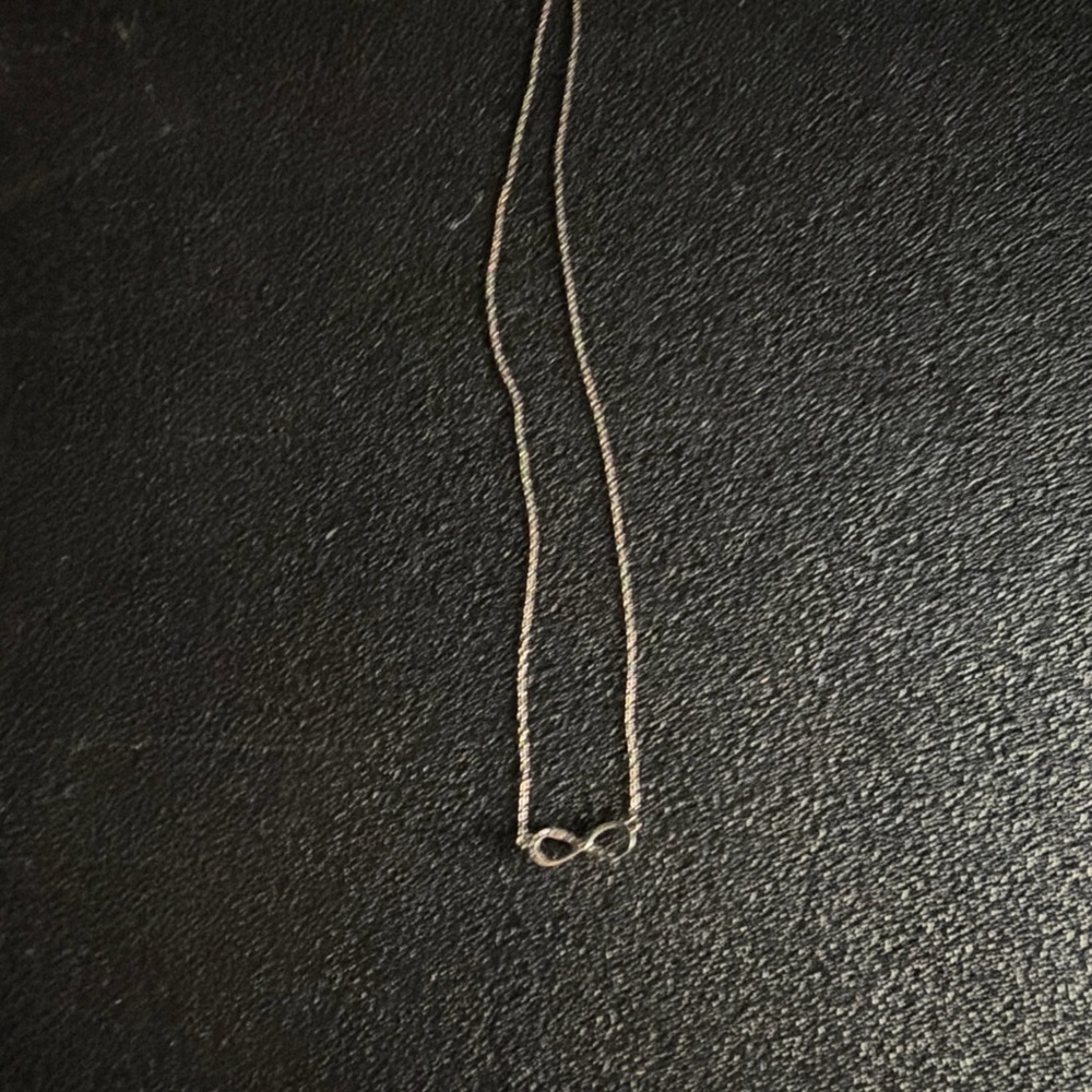 Source Unknown Silver Infinity Necklace - image 6